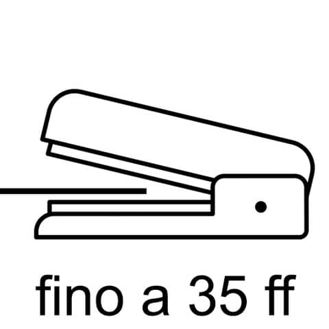 Cucitrice da tavolo ZENITH 502 fino a 35 fogli grigio 0205021067